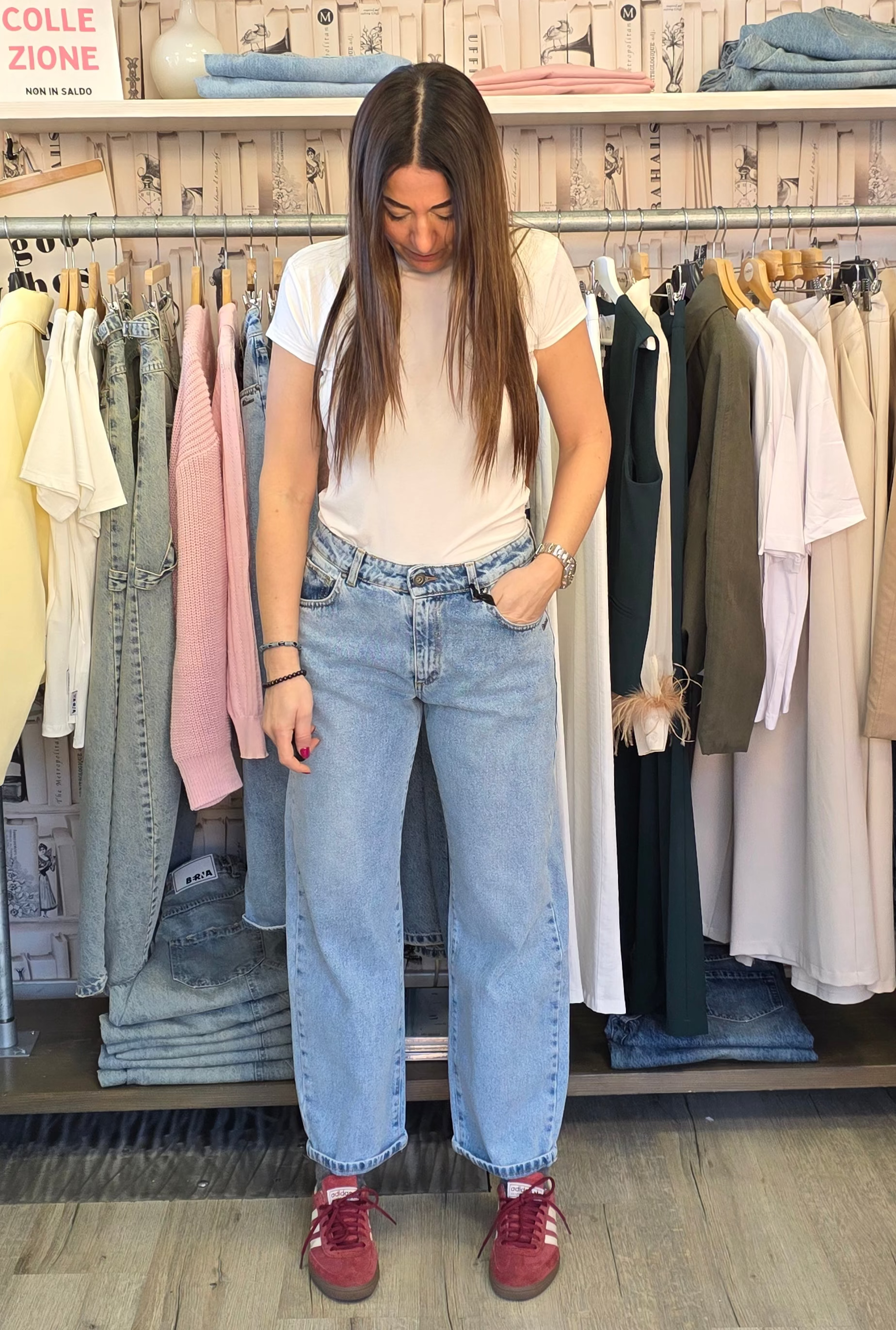 Jeans Baggy lavaggio chiaro