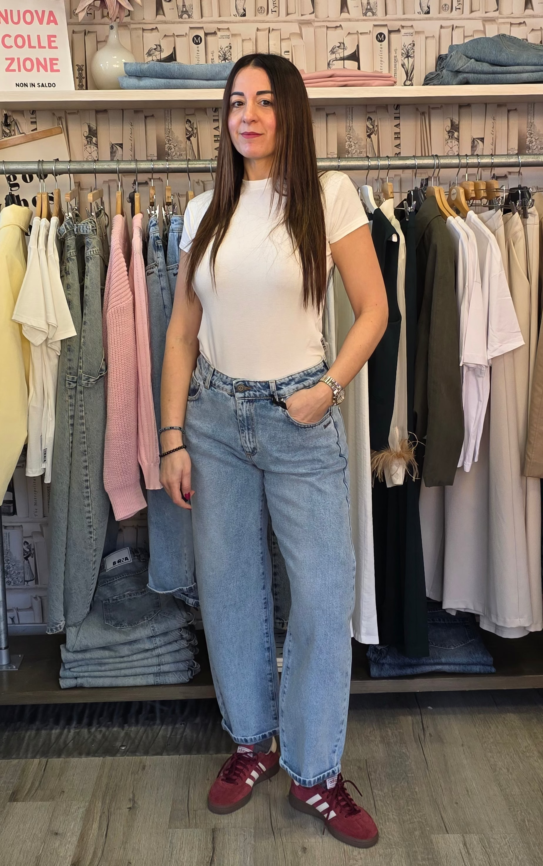 Jeans Baggy lavaggio chiaro