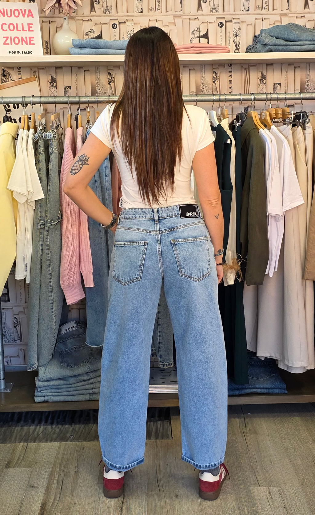 Jeans Baggy lavaggio chiaro