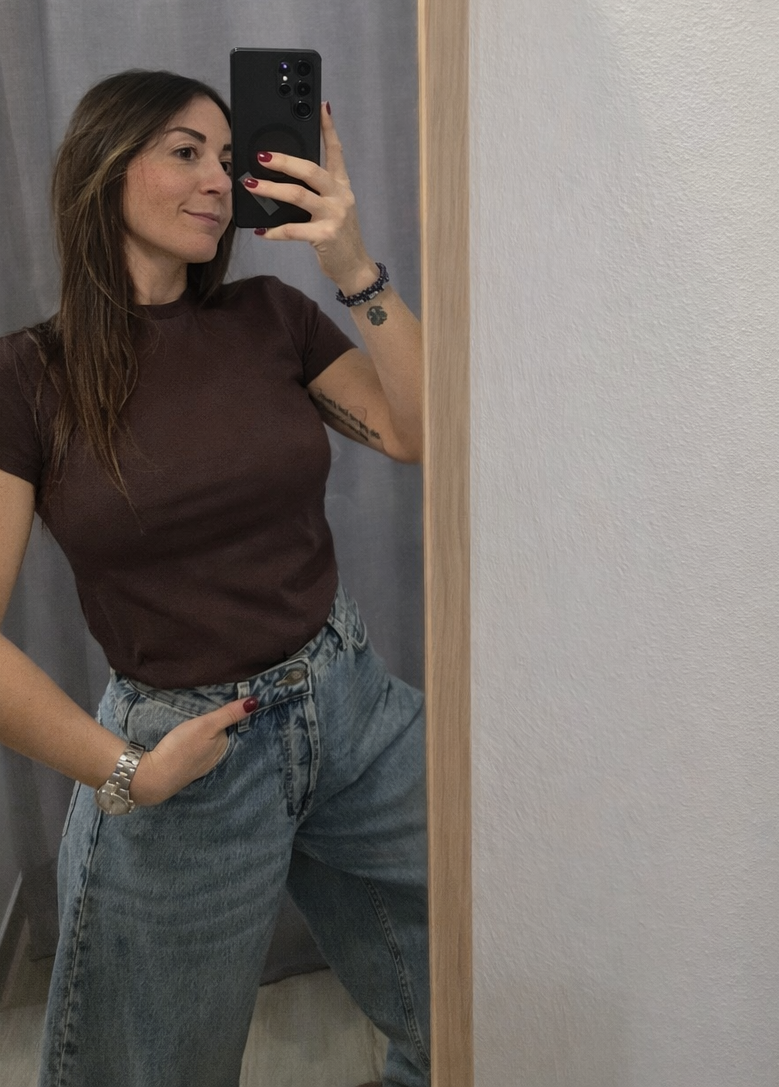 T shirt in viscosa
