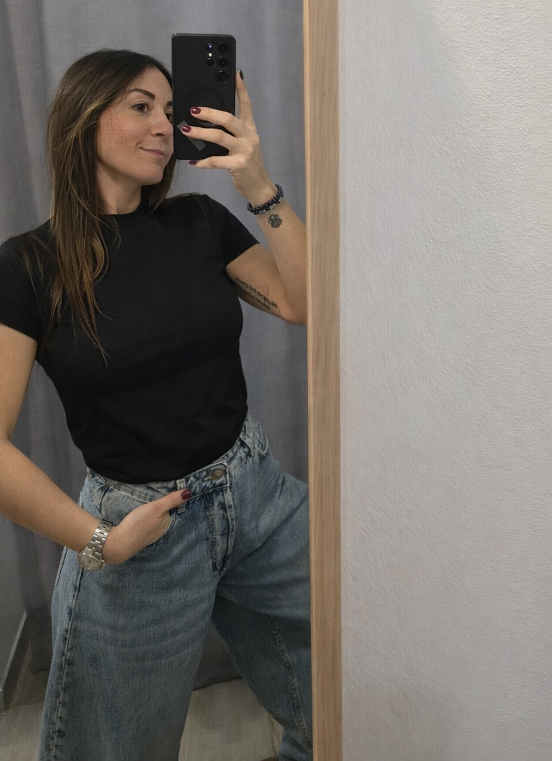 T shirt in viscosa