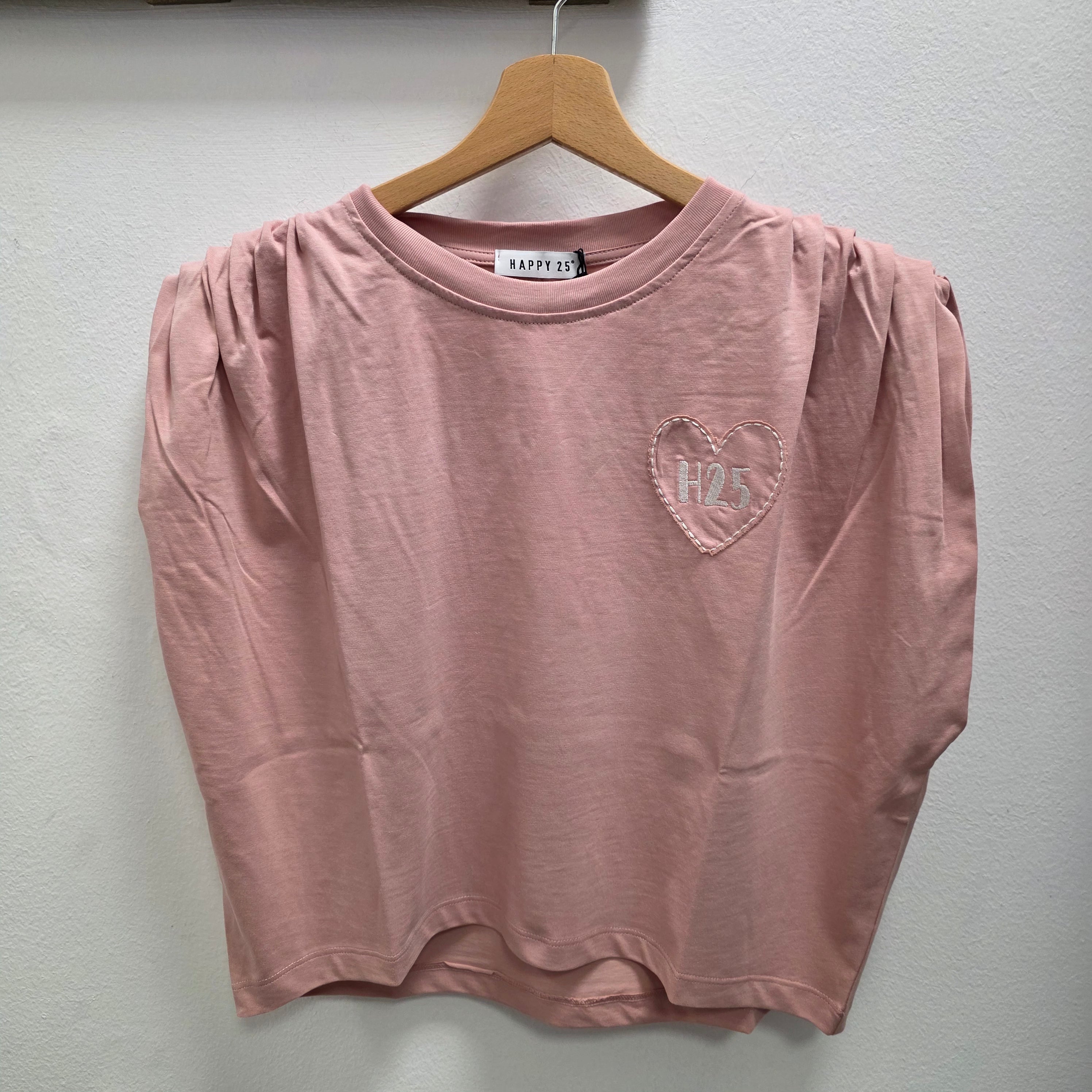 T shirt maniche arricciate