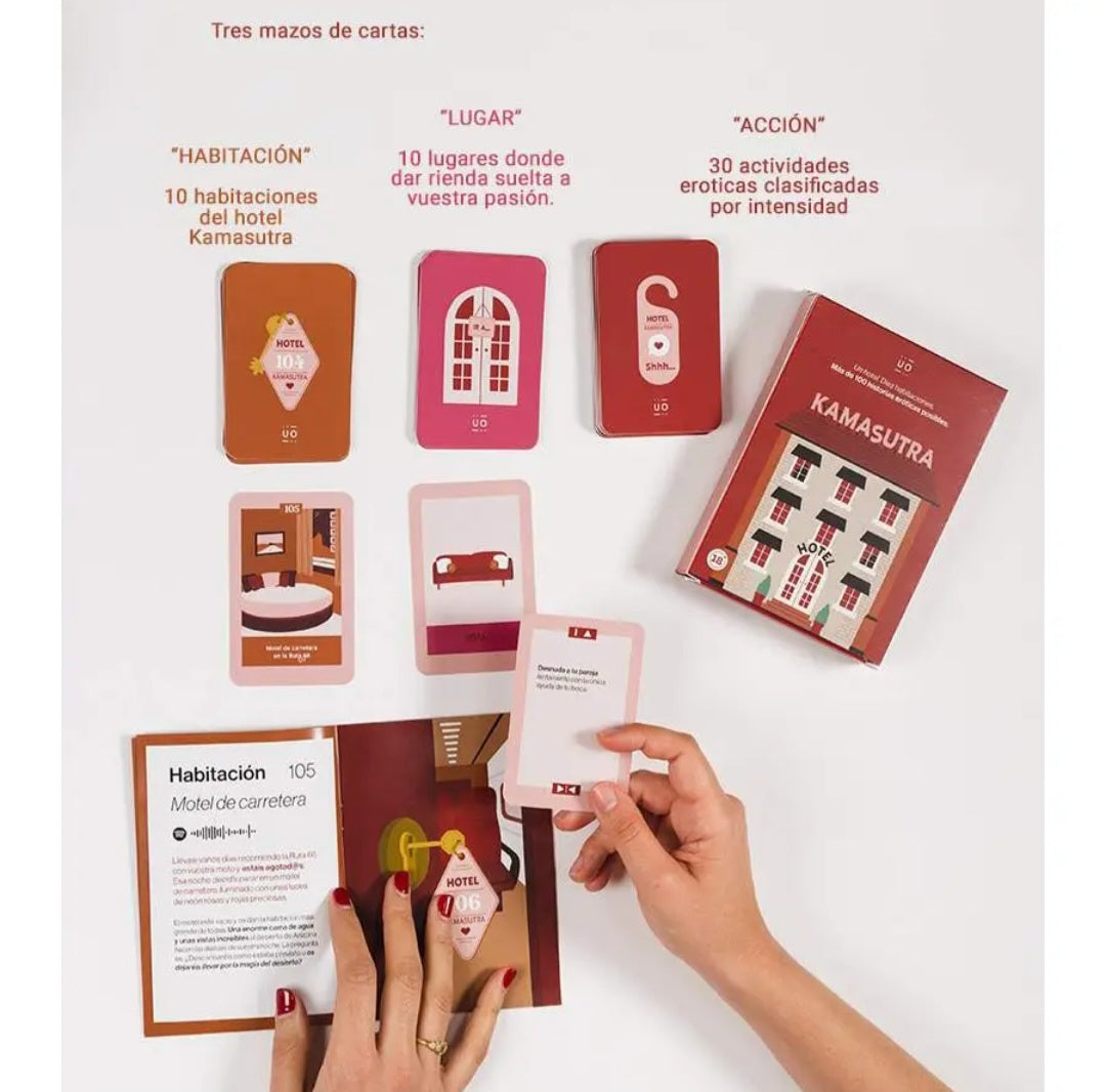 Gioco di carte "Hotel Kamasutra" per coppie