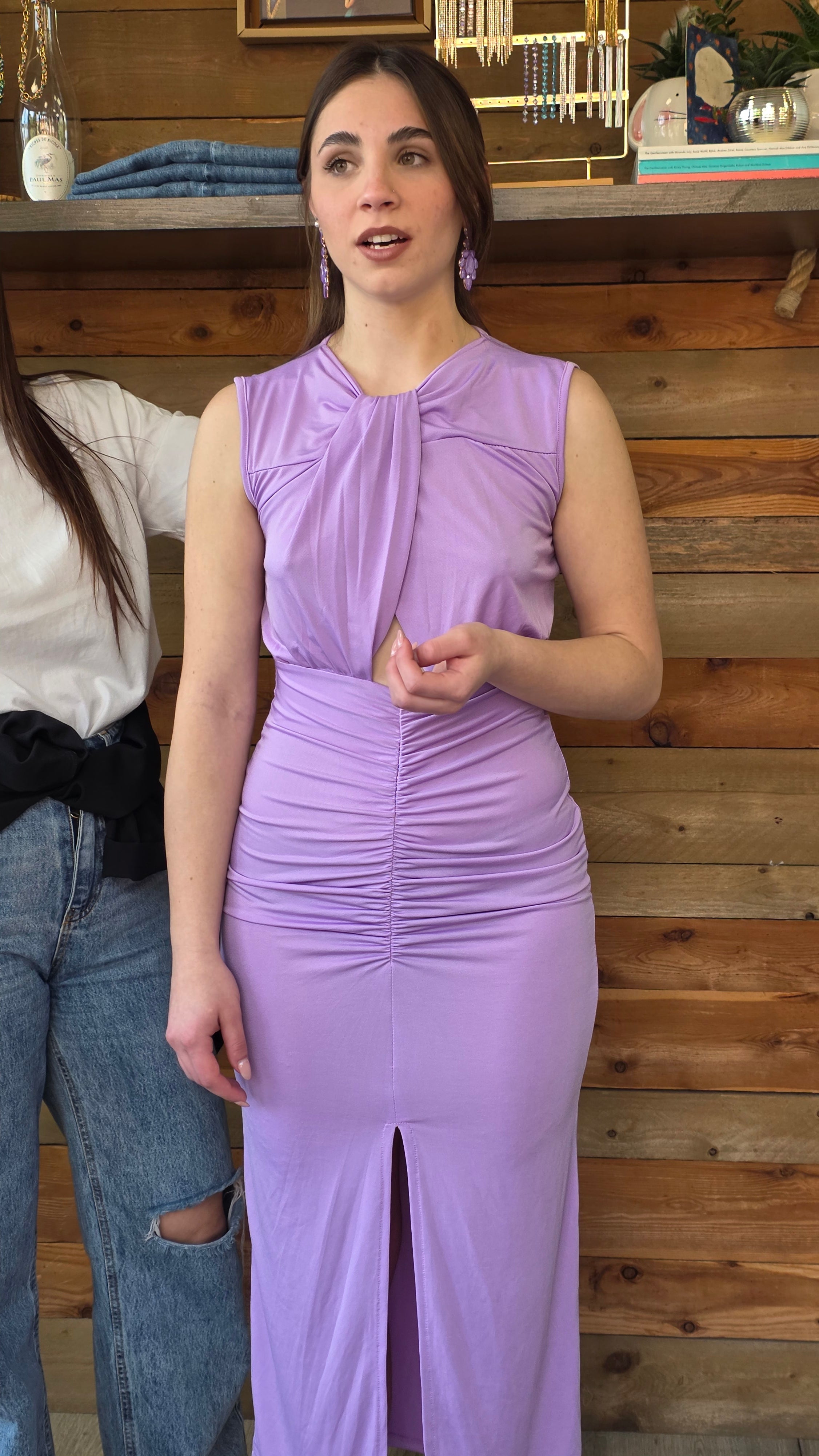Abito midi lilla