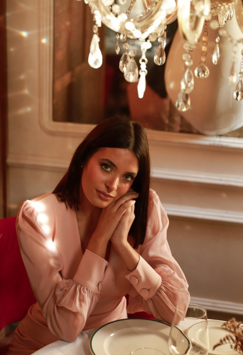 Abito manica in trasparenza